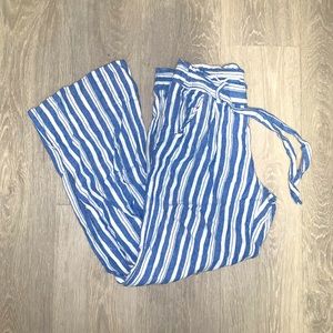 Jolt White & Blue Striped Pants